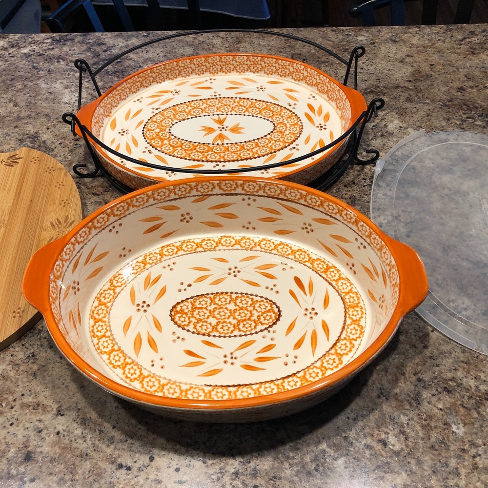 5 Piece Temp-Tations Bake/Serveware Set, New!